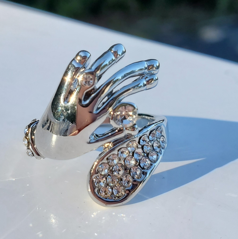 Austrian Crystal Ring. Size 5 & 7.5 - image 4